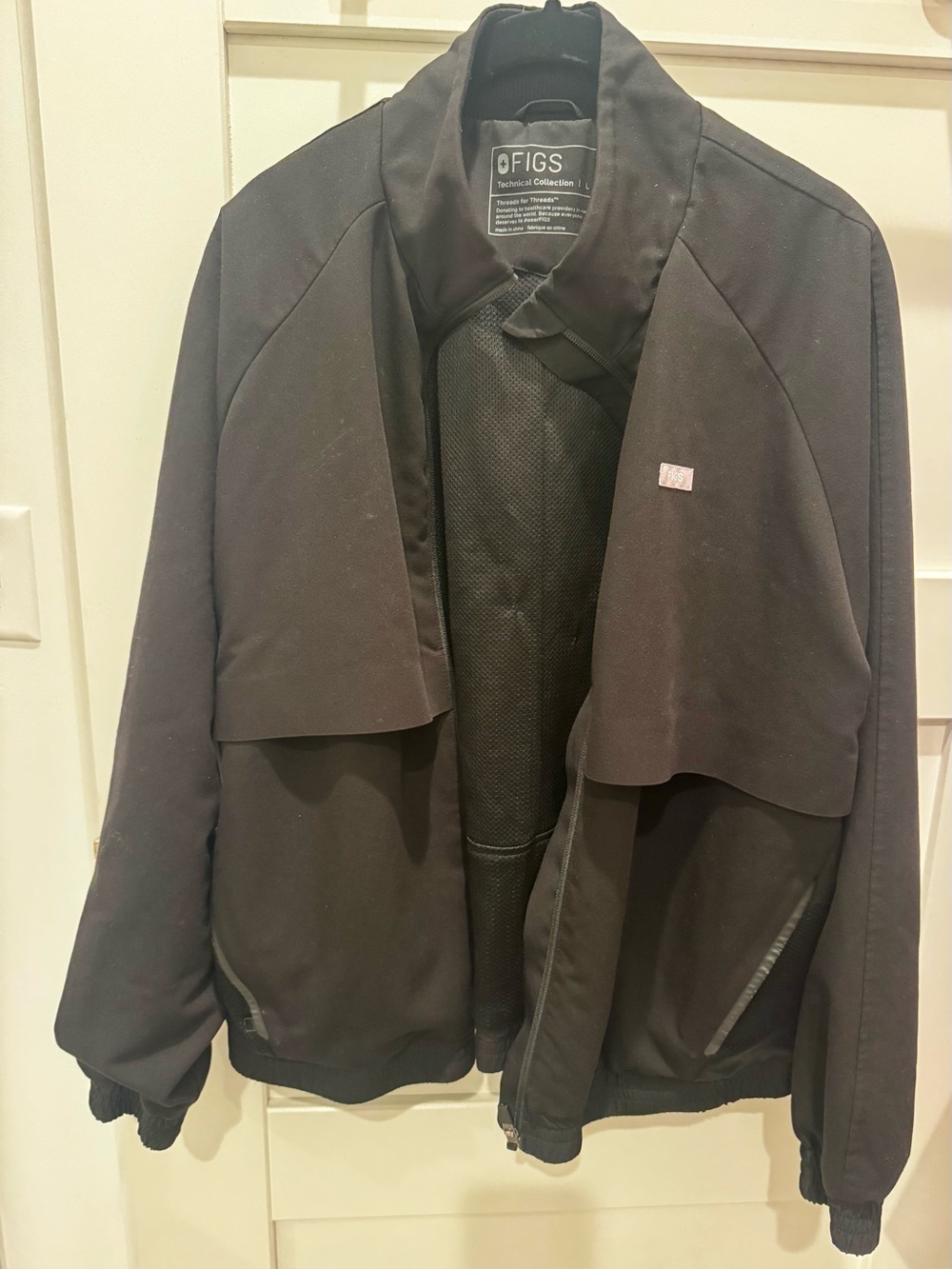 Figs Black Men’s Lightweight Technical Jacket